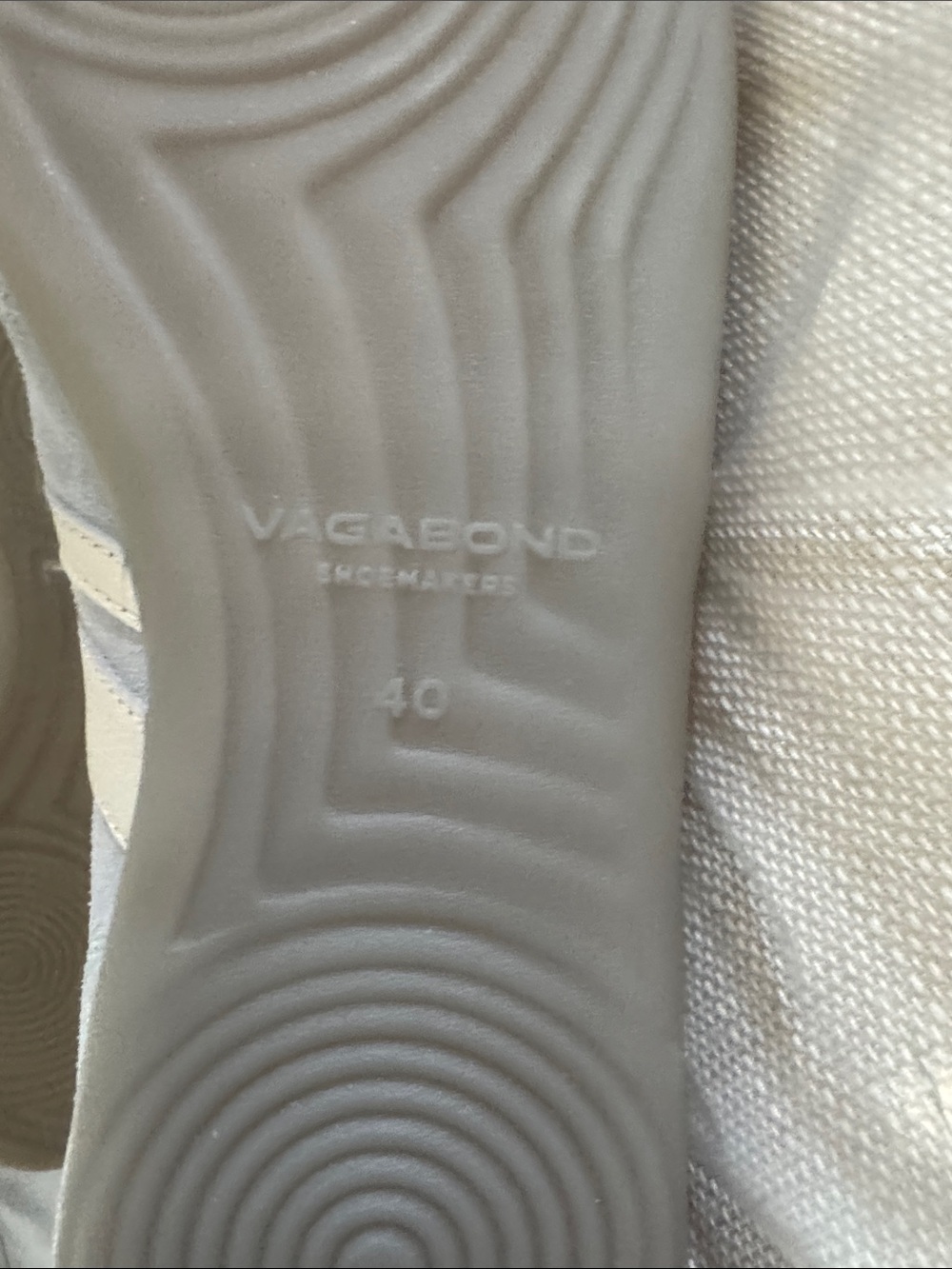 Vagabond Pale Blue and Cream Lace-Up Ballet Flats - Picture 6 of 14